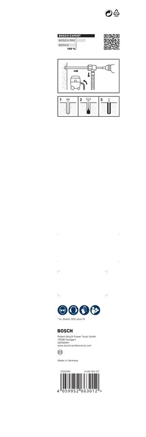 Conjunto de broca para martelo EXPERT SDS Clean plus-8X BOSCH