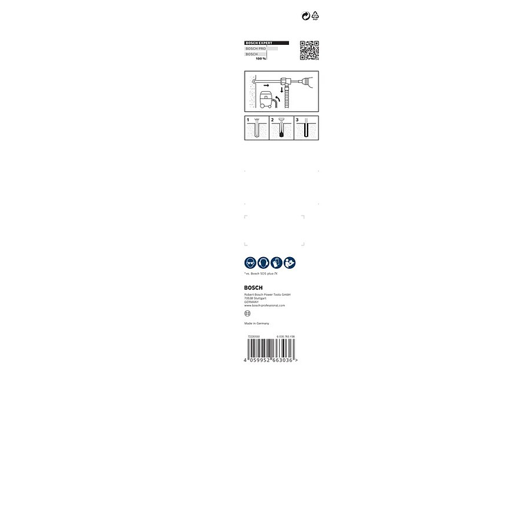 Conjunto de broca para martelo EXPERT SDS Clean plus-8X BOSCH 2