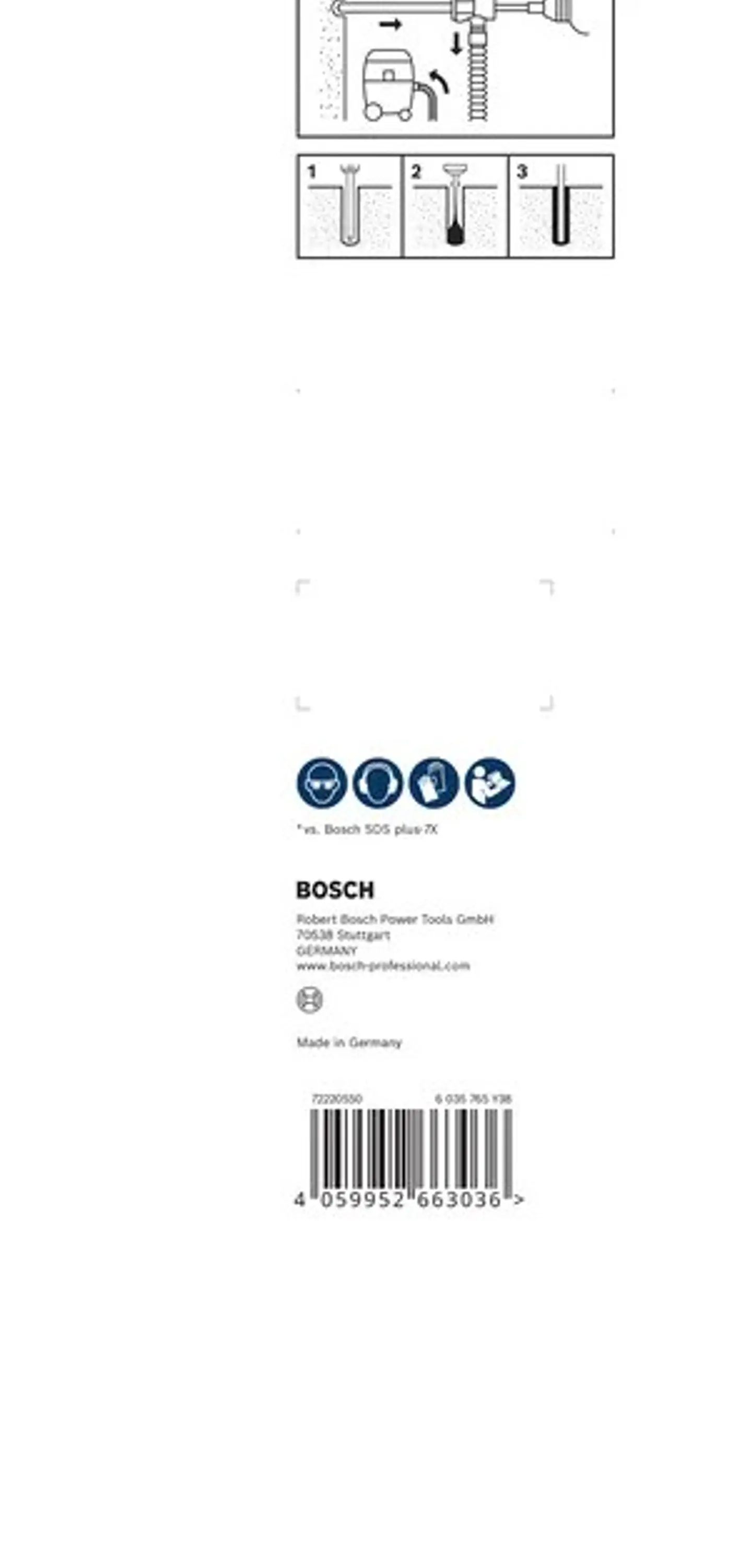Conjunto de broca para martelo EXPERT SDS Clean plus-8X BOSCH 2