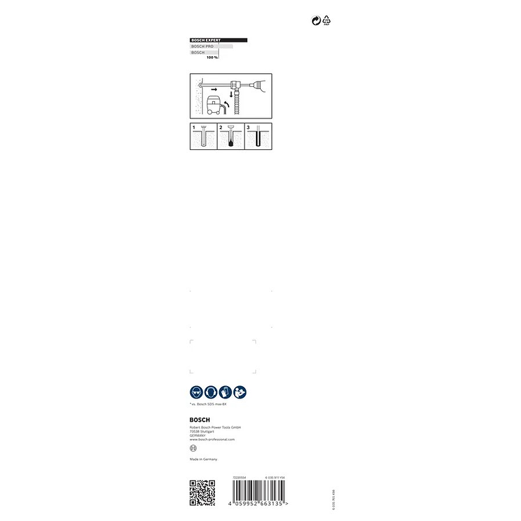 Conjunto de brocas para martelo EXPERT SDS Clean max-8X BOSCH  2