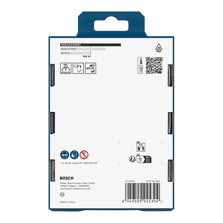 Conjunto de brocas planas EXPERT Self Cut Speed BOSCH  4