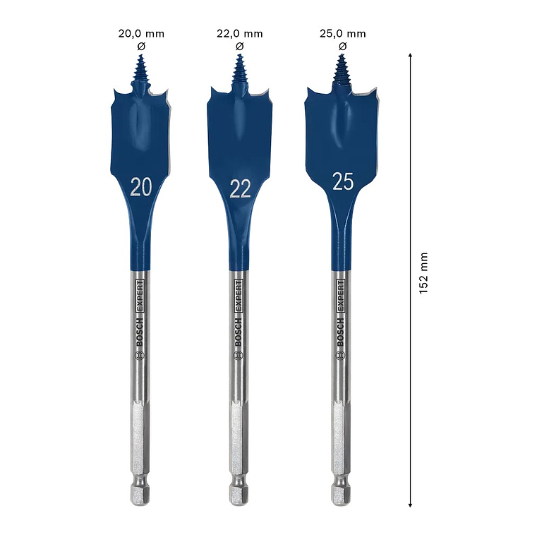 Conjunto de brocas planas EXPERT Self Cut Speed BOSCH  2