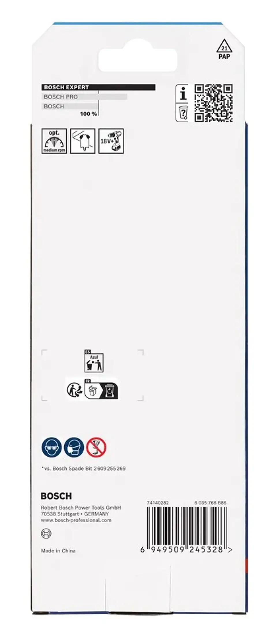 Conjunto de brocas planas EXPERT Self Cut Speed BOSCH 4