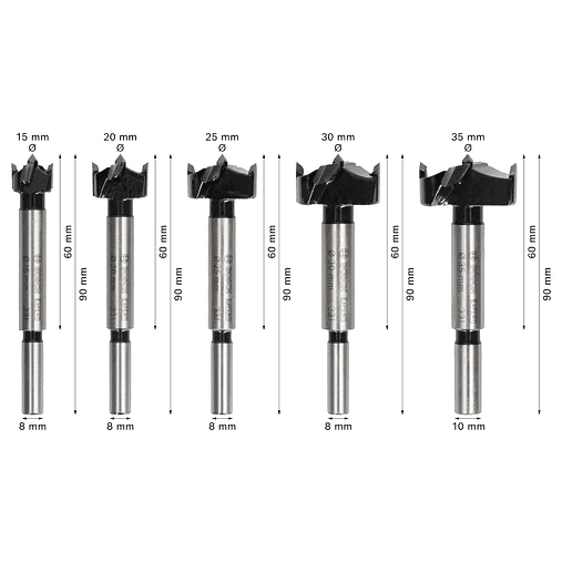 Conjunto de brocas de corte de dobradiças EXPERT Laminated Wood BOSCH  3
