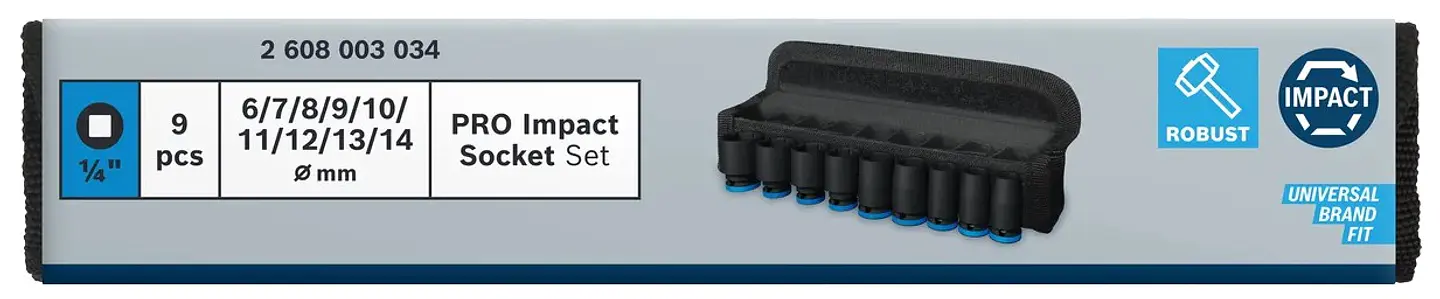 PRO Impact Socket Set BOSCH  4