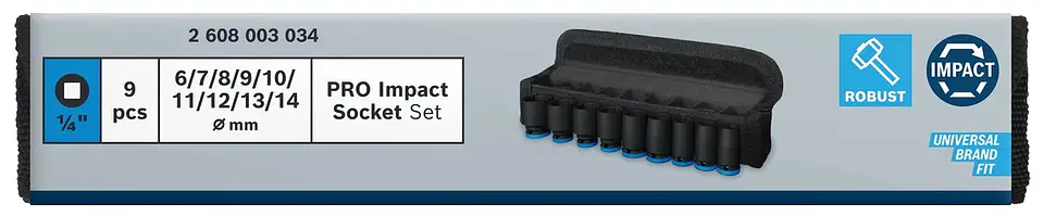PRO Impact Socket Set BOSCH  4