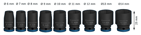 PRO Impact Socket Set BOSCH 