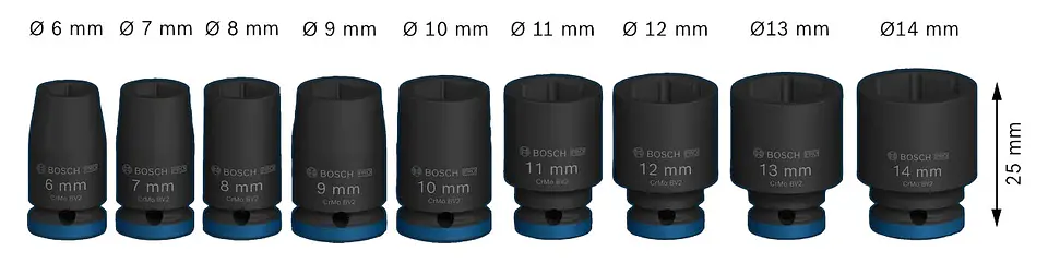 PRO Impact Socket Set BOSCH  2