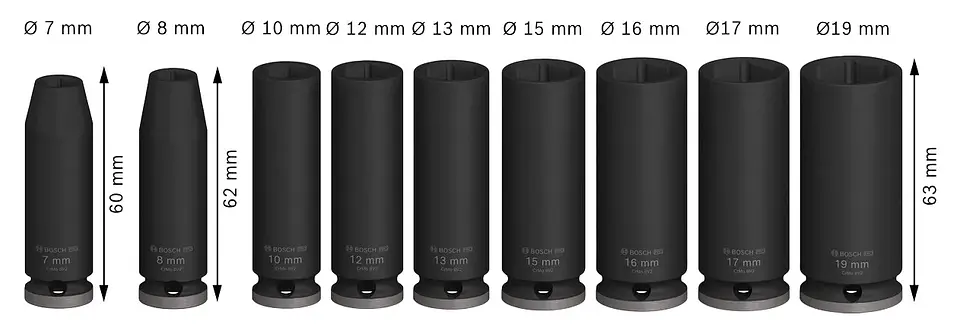 PRO Impact Socket Set BOSCH 3