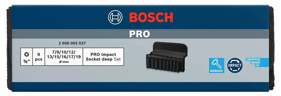 PRO Impact Socket Set BOSCH 4