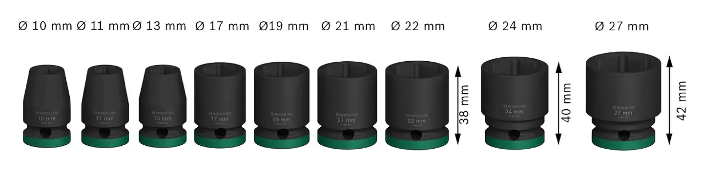 PRO Impact Socket Set BOSCH 3