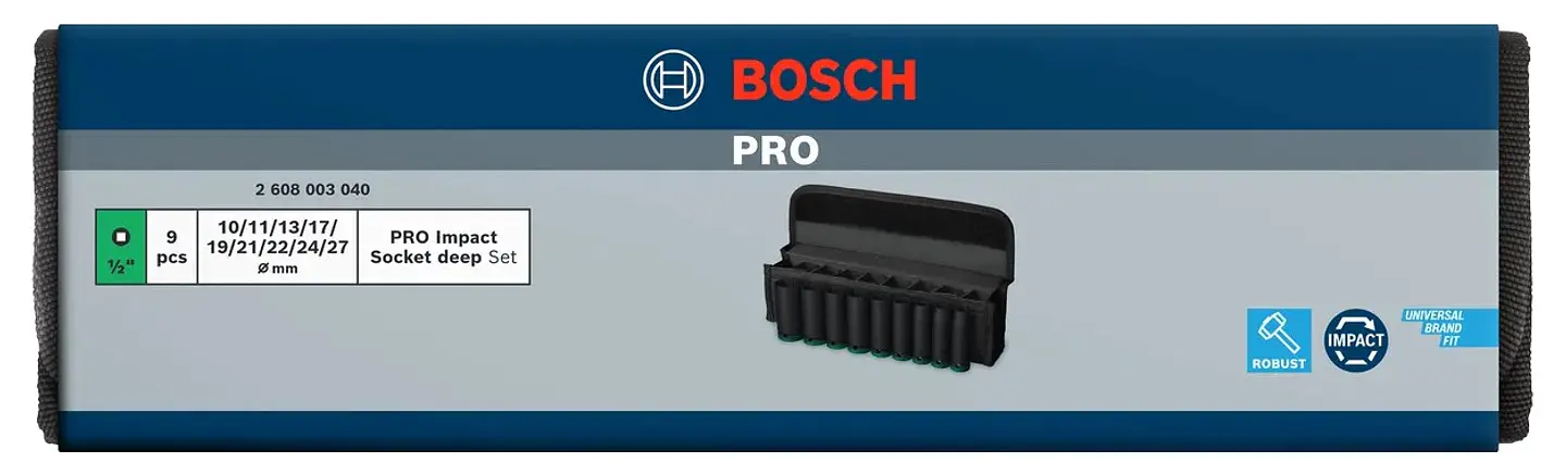 PRO Impact Socket Set BOSCH 5