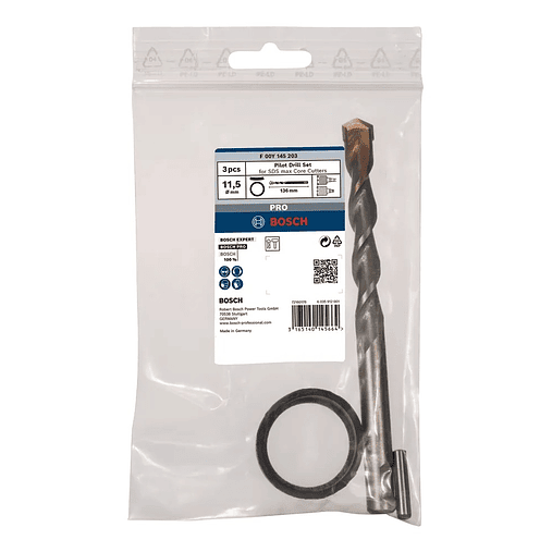 Conjunto de brocas de centrar PRO Pilot para coroa SDS max BOSCH  2