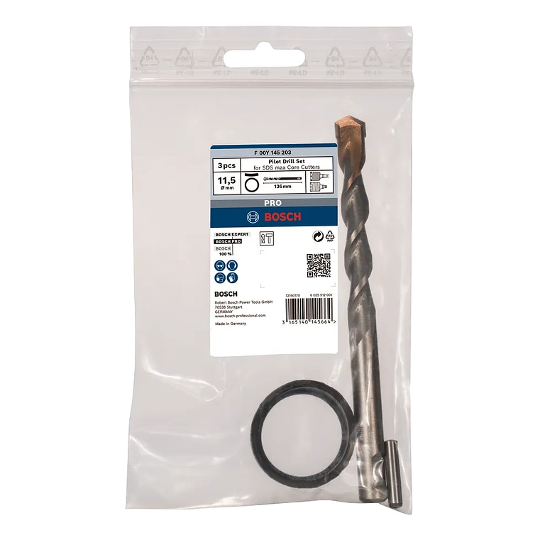 Conjunto de brocas de centrar PRO Pilot para coroa SDS max BOSCH  2