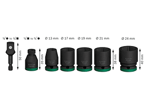 PRO Impact Socket Set BOSCH 