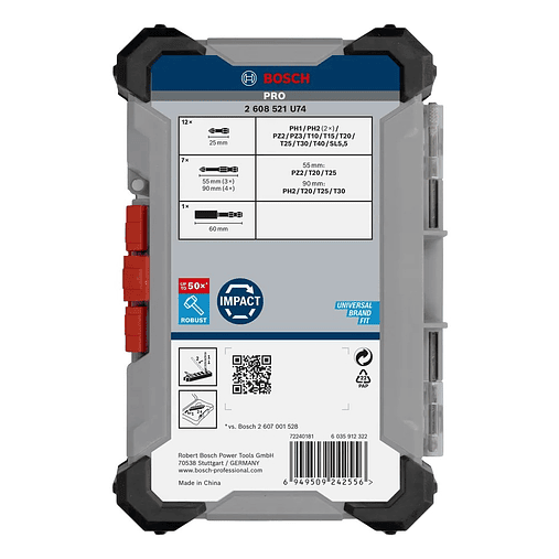 Conjunto de pontas PRO Impact Screwdriver BOSCH  5