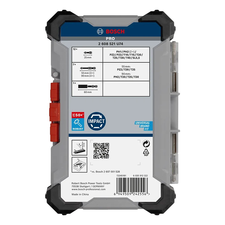 Conjunto de pontas PRO Impact Screwdriver BOSCH  5