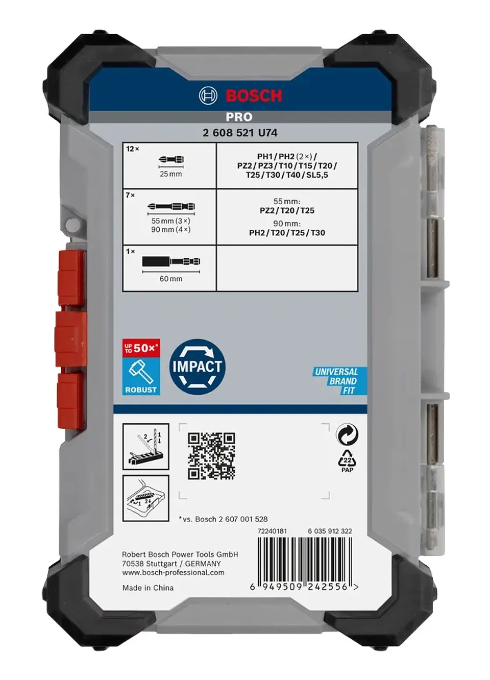 Conjunto de pontas PRO Impact Screwdriver BOSCH  5