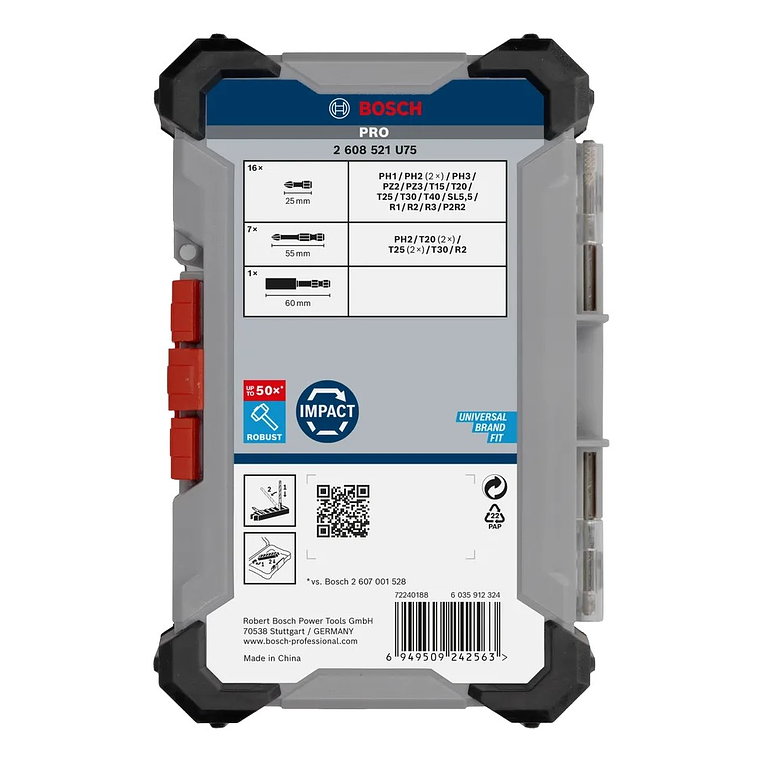 Conjunto de pontas PRO Impact Screwdriver BOSCH  5