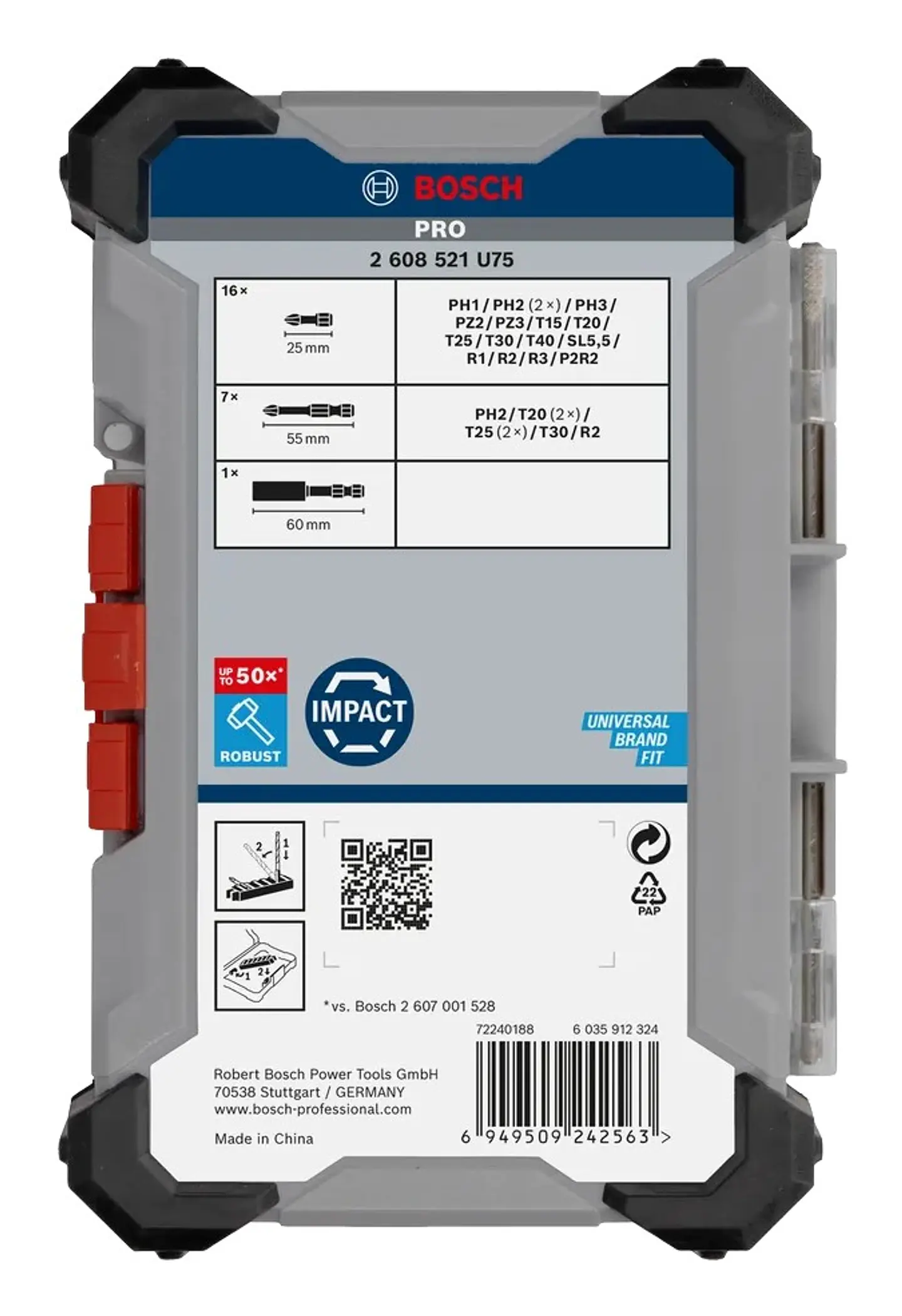 Conjunto de pontas PRO Impact Screwdriver BOSCH  5