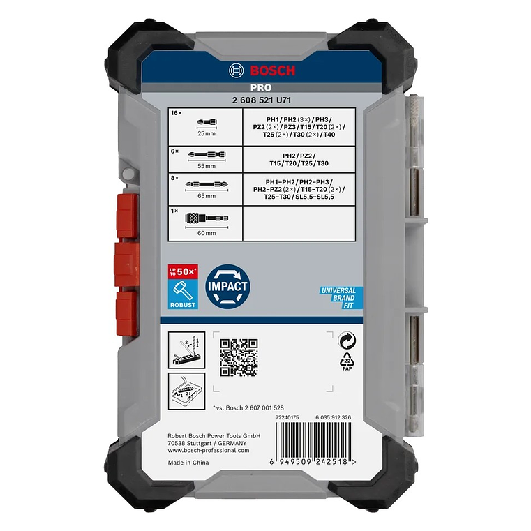 Conjunto de pontas de aparafusar PRO Impact (31 unids) BOSCH  4