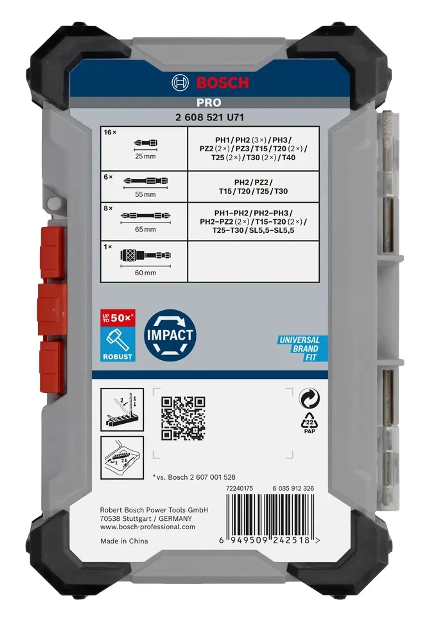 Conjunto de pontas de aparafusar PRO Impact (31 unids) BOSCH  4