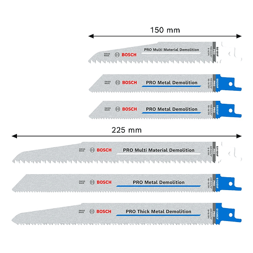 Conjunto de lâminas PRO Demolition BOSCH  2