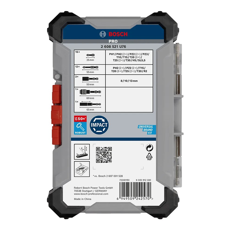 Conjunto de pontas PRO Impact Screwdriver (33 unids) BOSCH  5