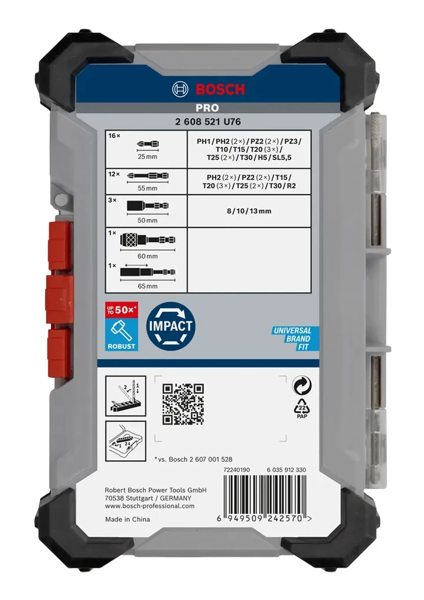 Conjunto de pontas PRO Impact Screwdriver (33 unids) BOSCH  5