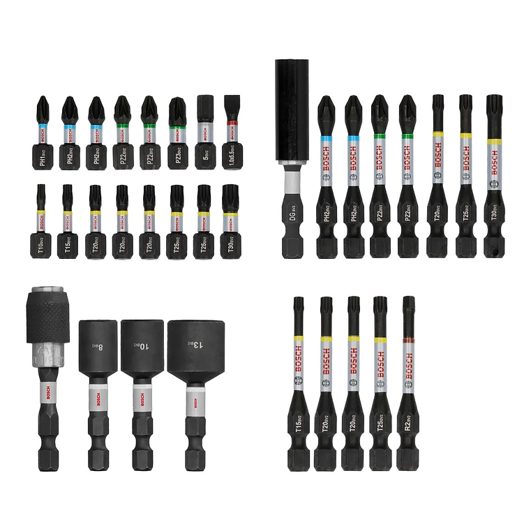 Conjunto de pontas PRO Impact Screwdriver (33 unids) BOSCH  2