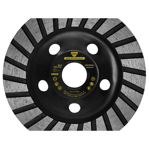 Mó Diamante para Betão Turbo ø180x22,23mm SOLID STS SAMEDIA 1