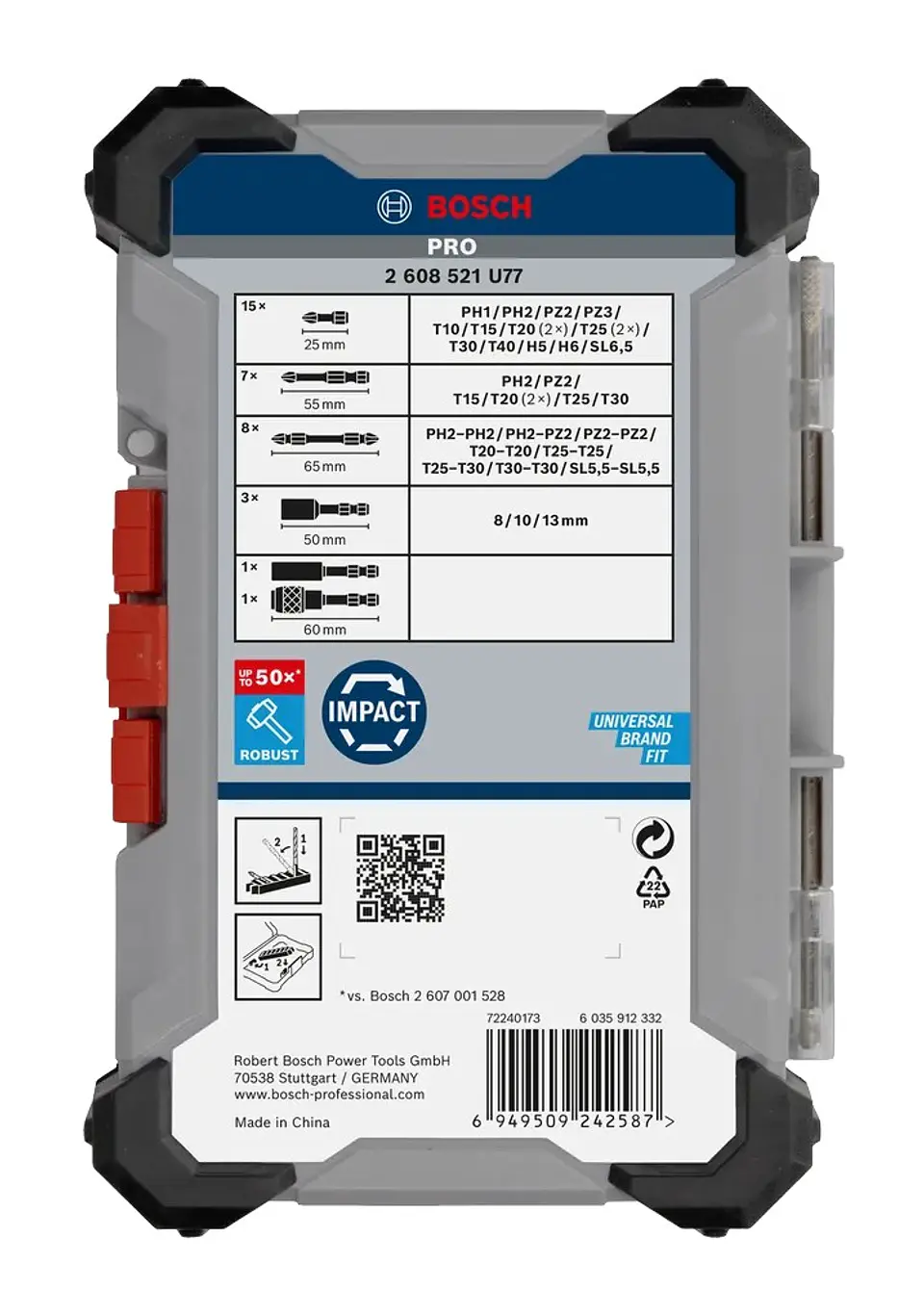 Conjunto de pontas PRO Impact Screwdriver (35 unids) BOSCH  5