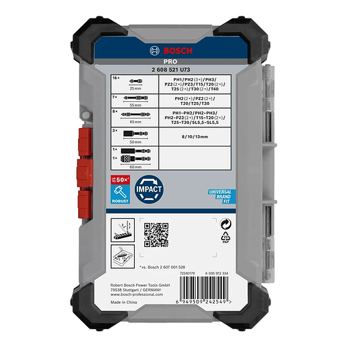 Conjunto de pontas de aparafusar PRO Impact (36 unids) BOSCH  5