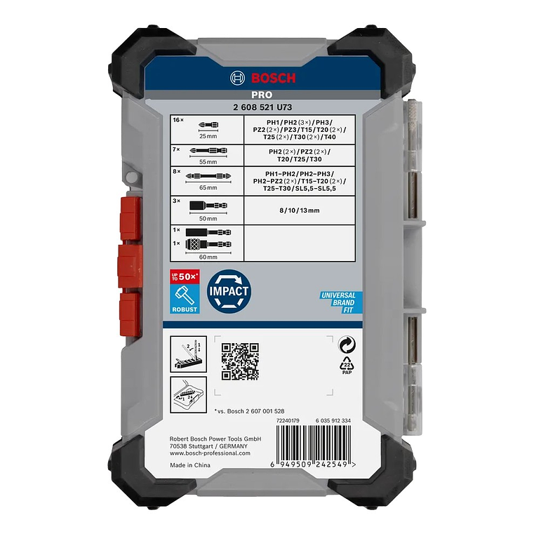 Conjunto de pontas de aparafusar PRO Impact (36 unids) BOSCH  5