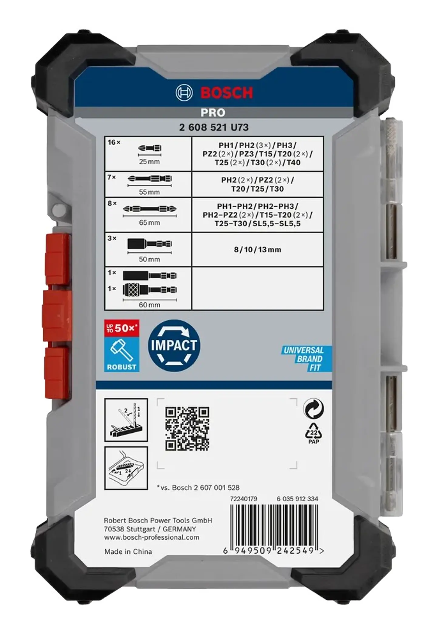 Conjunto de pontas de aparafusar PRO Impact (36 unids) BOSCH  5