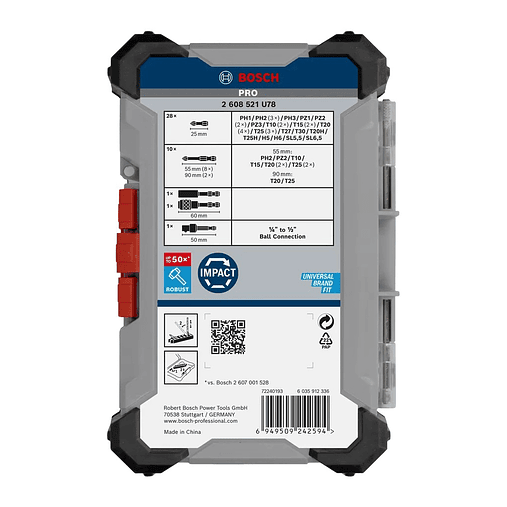 Conjunto de pontas PRO Impact Screwdriver (41 unids) BOSCH  5