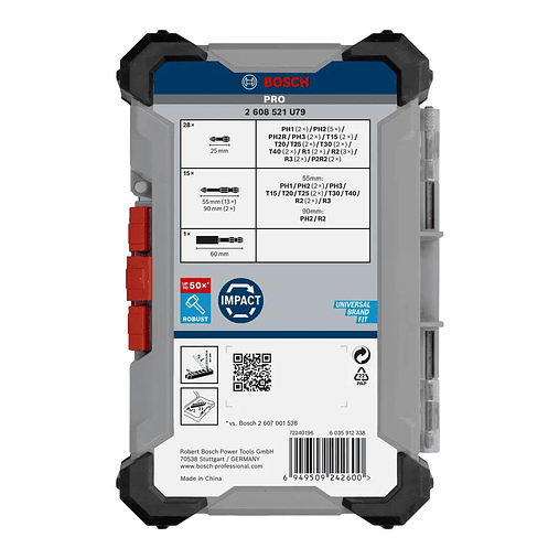 Conjunto de pontas PRO Impact Screwdriver (44 unids) BOSCH  5