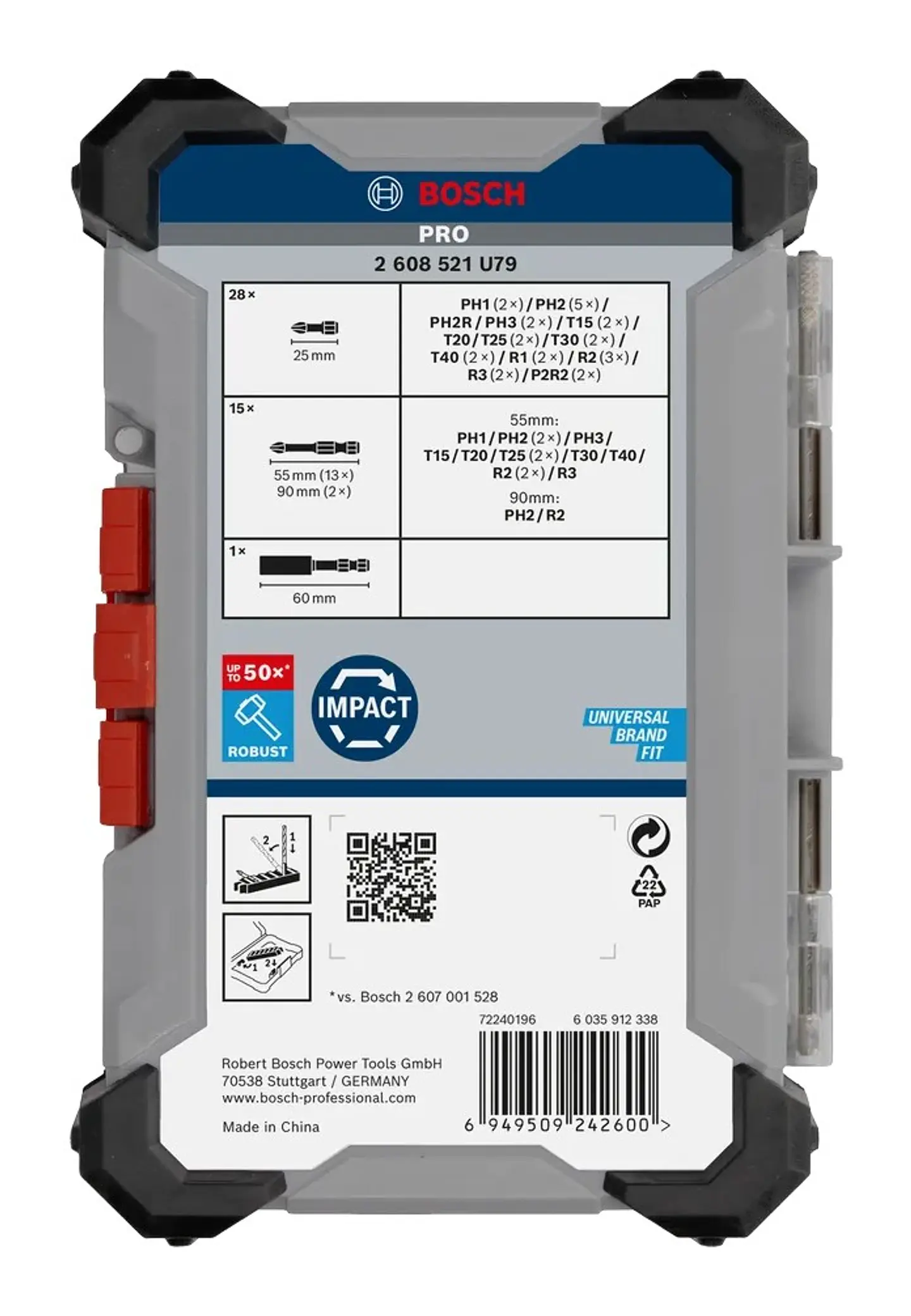 Conjunto de pontas PRO Impact Screwdriver (44 unids) BOSCH  5