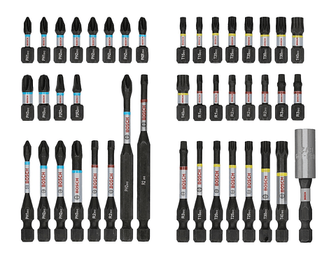 Conjunto de pontas PRO Impact Screwdriver (44 unids) BOSCH 