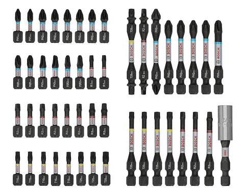 Conjunto de pontas PRO Impact Screwdriver (48 unids) BOSCH 