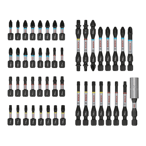 Conjunto de pontas PRO Impact Screwdriver (48 unids) BOSCH  2