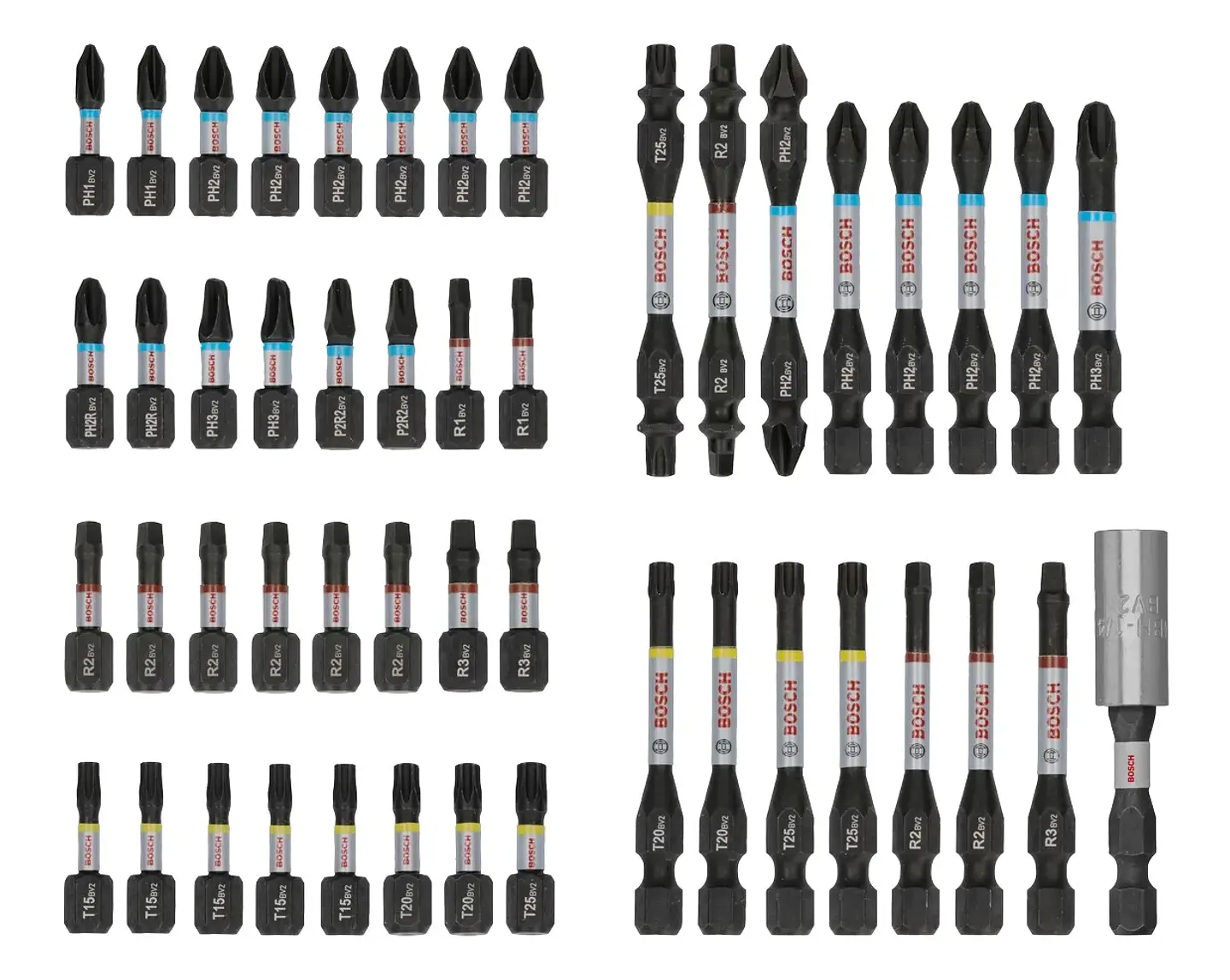 Conjunto de pontas PRO Impact Screwdriver (48 unids) BOSCH  2