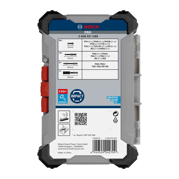 Conjunto de pontas PRO Impact Screwdriver (48 unids) BOSCH  5