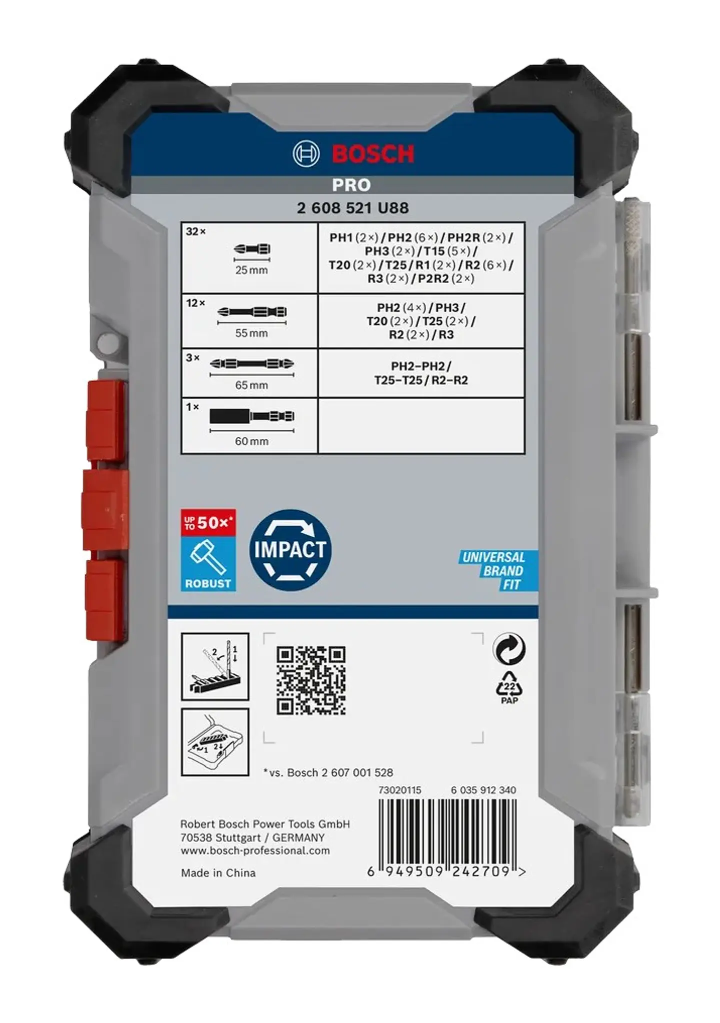 Conjunto de pontas PRO Impact Screwdriver (48 unids) BOSCH  5