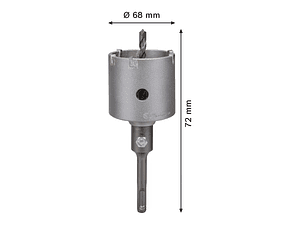 Conjunto de PRO SDS plus-5 Core Cutter (3 unids) BOSCH 