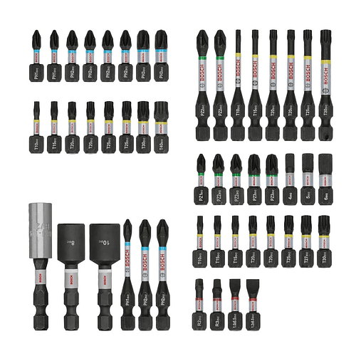 Conjunto de pontas PRO Impact Screwdriver (50 unids) BOSCH  2
