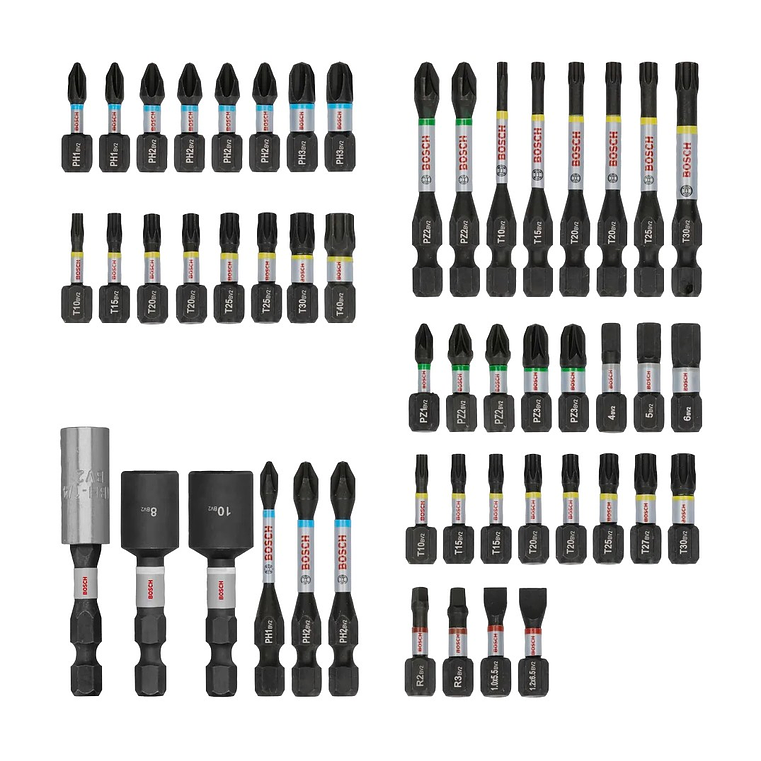 Conjunto de pontas PRO Impact Screwdriver (50 unids) BOSCH  2