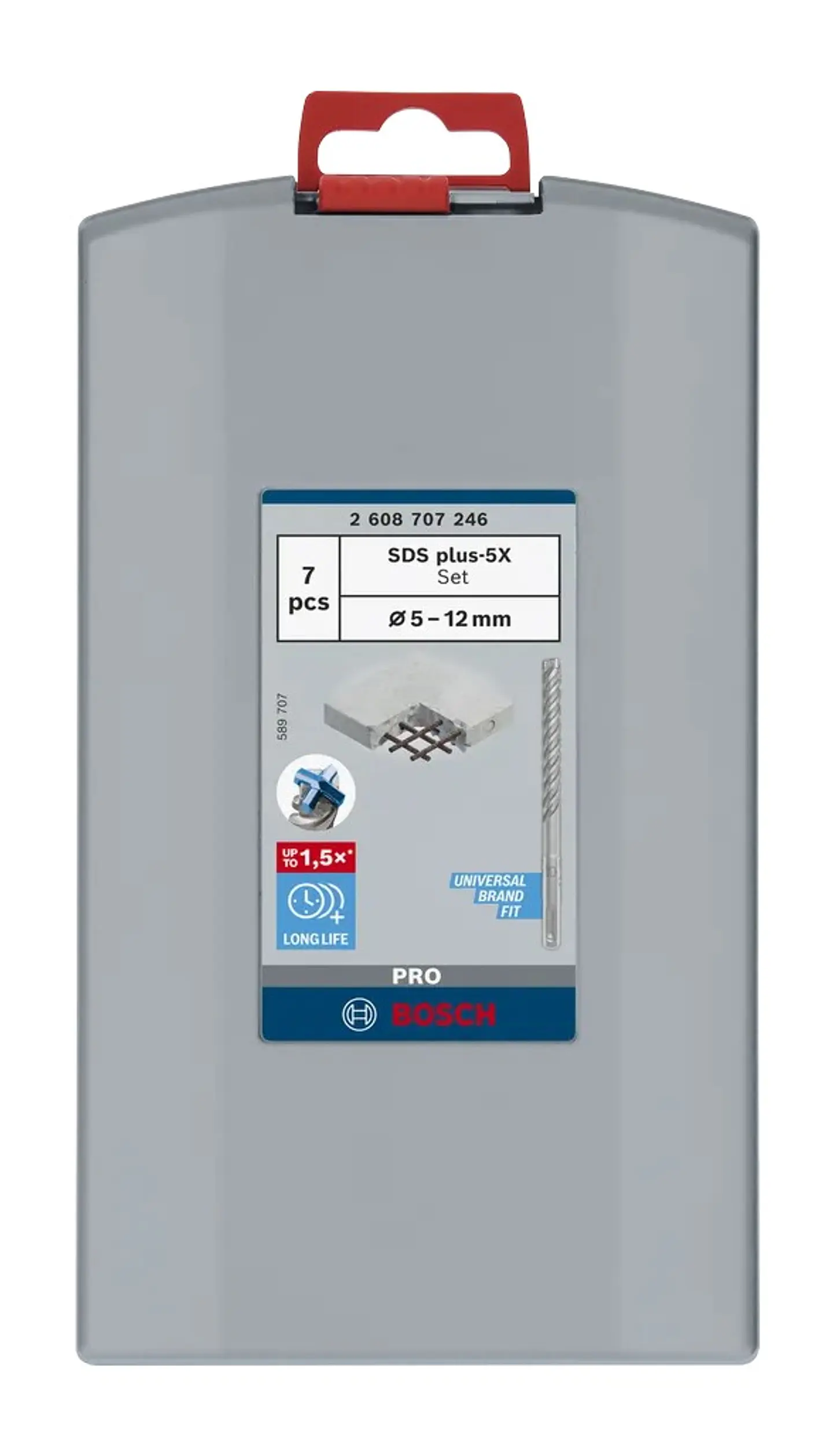 Conjunto de brocas para martelo PRO SDS plus-5X (7 unids) BOSCH  4