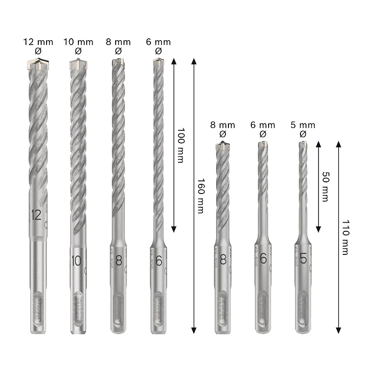 Conjunto de brocas para martelo PRO SDS plus-5X (7 unids) BOSCH  3