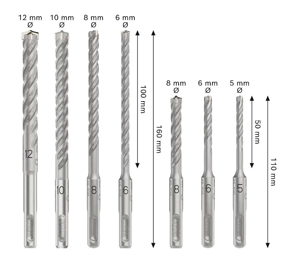 Conjunto de brocas para martelo PRO SDS plus-5X (7 unids) BOSCH  3